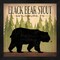 Take a Hike Bear Black Bear Stout by Ryan Fowler 13" x 13" Framed Wall Art